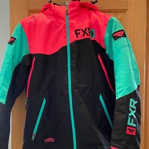 FXR women’s Vertical Edge Jacket Coral-Mint-Black